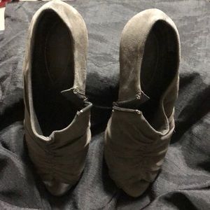 Guess Gray Suede Booties